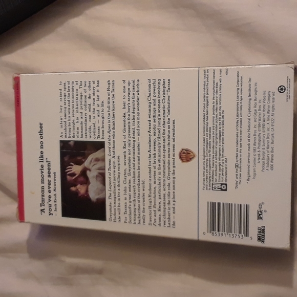 Greystone the legend of Tarzan Lord of the Apes VHS tape - Picture 4 of 9